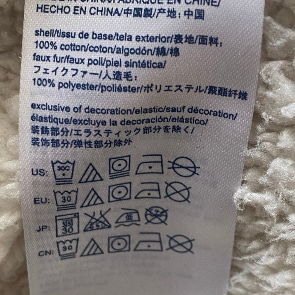 Tommy Hilfiger Blue sweater Jacket, Sherpa lined - Picture 5 of 5
